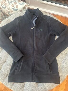 Under Armour black zip up- womens size small
